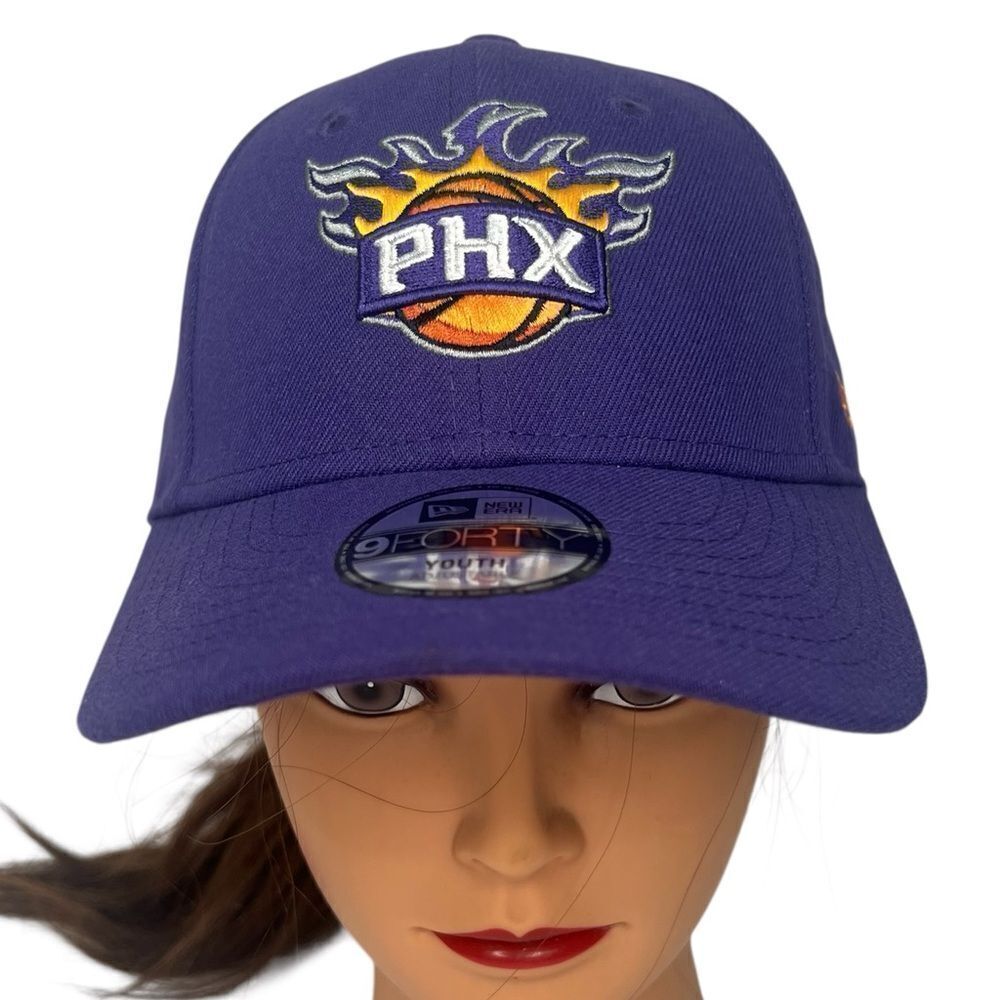 New Era Youth Adjustable 9Forty Phenix Suns Basketball Purple Textile Cap